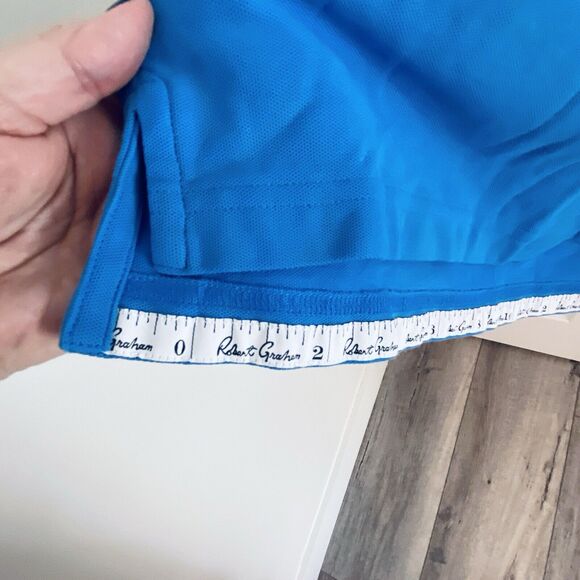 ROBERT GRAHAM Golf Polo Mens Size Small Classic Pique Shirt Devil Logo Pitchfork - Picture 12 of 12